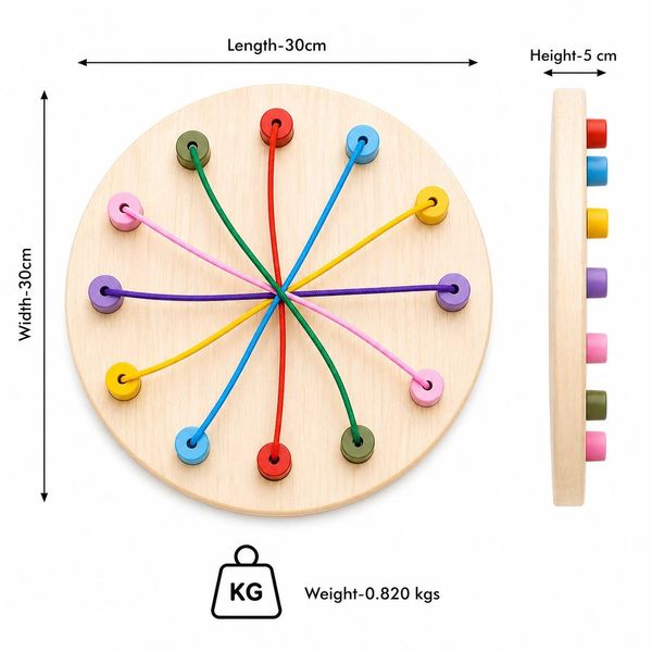 Rainbow Circle Thread Game
